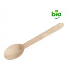 Colher de Mesa NaturPack Madeira 16cm Emb. c/ 100 Un.