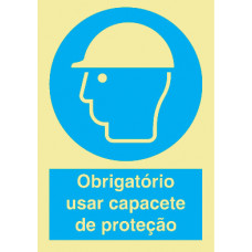 Sinal Capacete de Protecção PVC Fotolum Un.