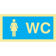 Sinal WC Feminino PVC Fotolum Un.