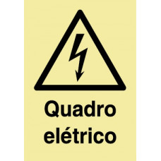 Sinal Quadro Eletrico PVC Fotolum Un.