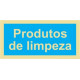 Sinal Produtos de Limpeza PVC Opaco Un.