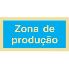 Sinal Zona de Produção PVC Opaco Un.