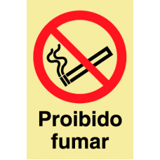 Sinal Proibido Fumar PVC Fotolum un.