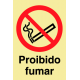 Sinal Proibido Fumar PVC Fotolum un.