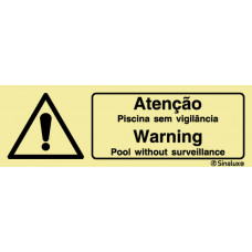 Sinal Piscina s/ Vigilancia PVC Opaco Un.