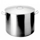 Panela Alta com Tampa Inox 10.5L 24x24cm